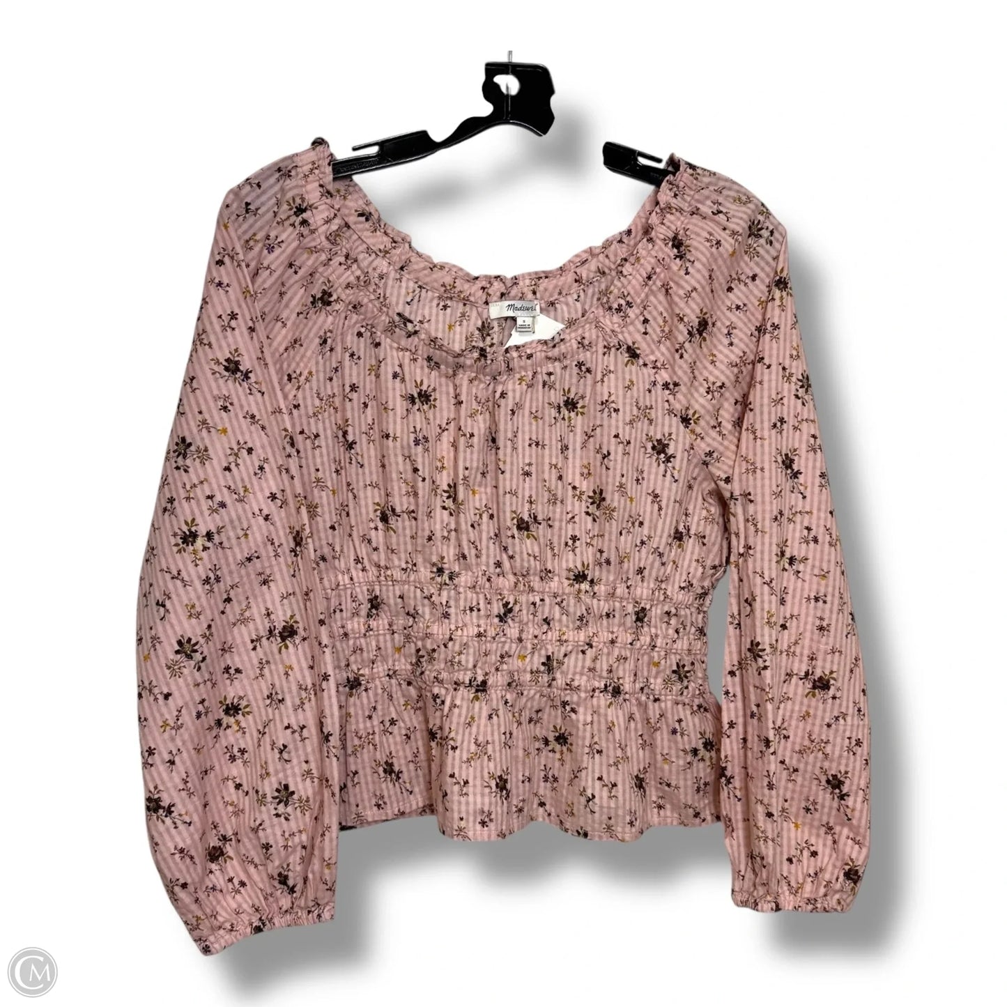 Top Long Sleeve By Madewell In Pink, Size: S