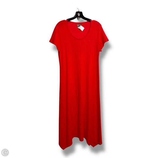 Dress Casual Maxi By Chicos O In Orange, Size: S