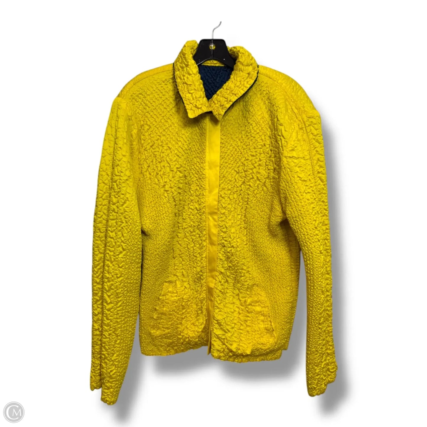 Reversible Jacket Other By Clothes Mentor In Blue & Yellow, Size: L