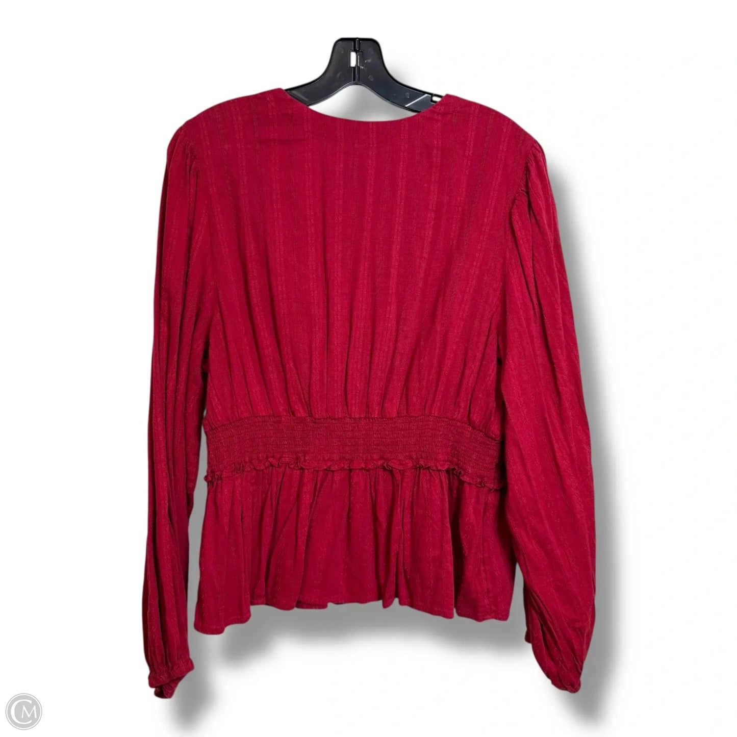Top Long Sleeve By Old Navy In Red, Size: Xl