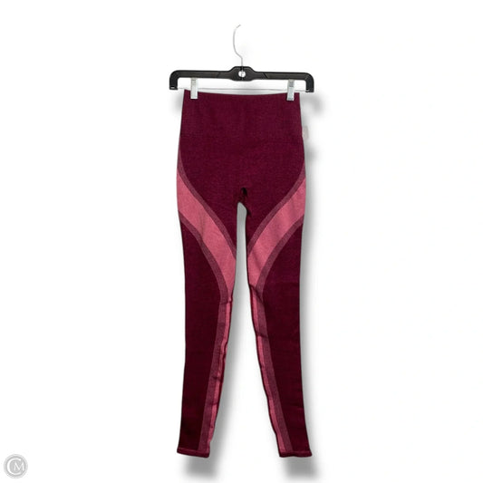 Athletic Leggings By Fabletics In Maroon, Size: Xs