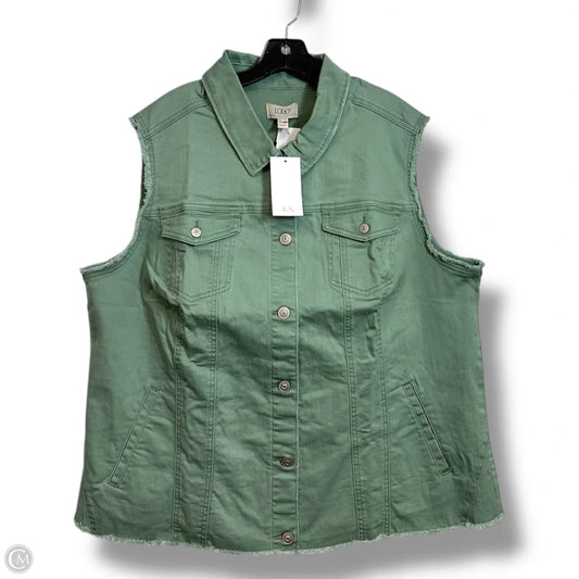 Vest Other By Logo In Green, Size: 20