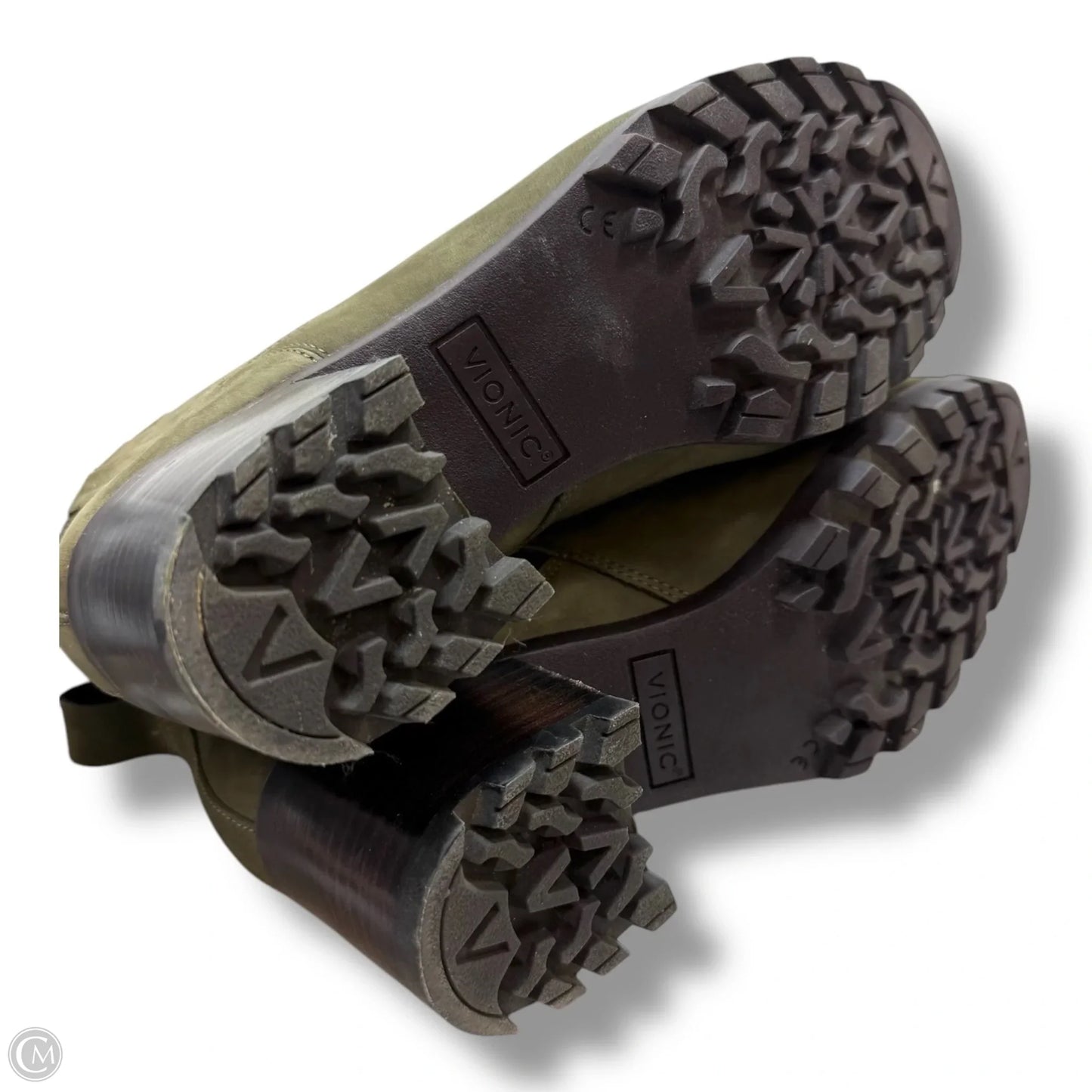 Boots Ankle Flats By Vionic In Green, Size: 7.5