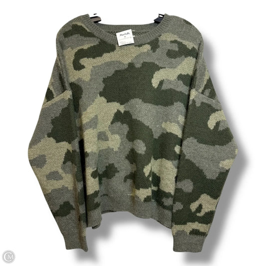 Sweater By Lucky Brand In Camouflage Print, Size: Xl