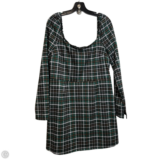Dress Casual Short By Francesca's In Plaid Pattern, Size: Xl