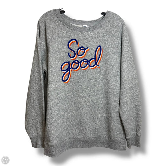 Sweatshirt Crewneck By Old Navy In Grey, Size: M