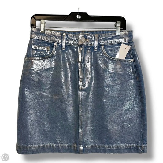 Skirt Mini & Short By Pilcro In Blue Denim, Size: 8