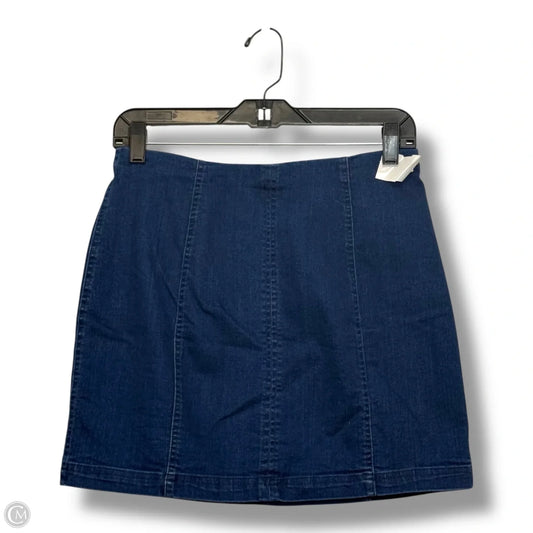 Skirt Mini & Short By Altard State In Blue Denim, Size: M