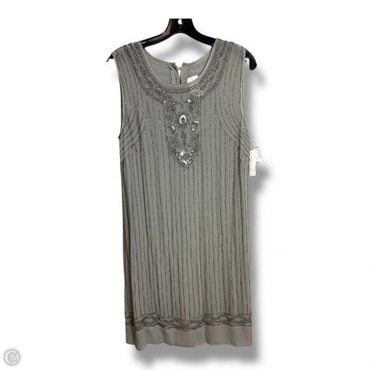Dress Party Midi By Banana Republic In Silver, Size: 14