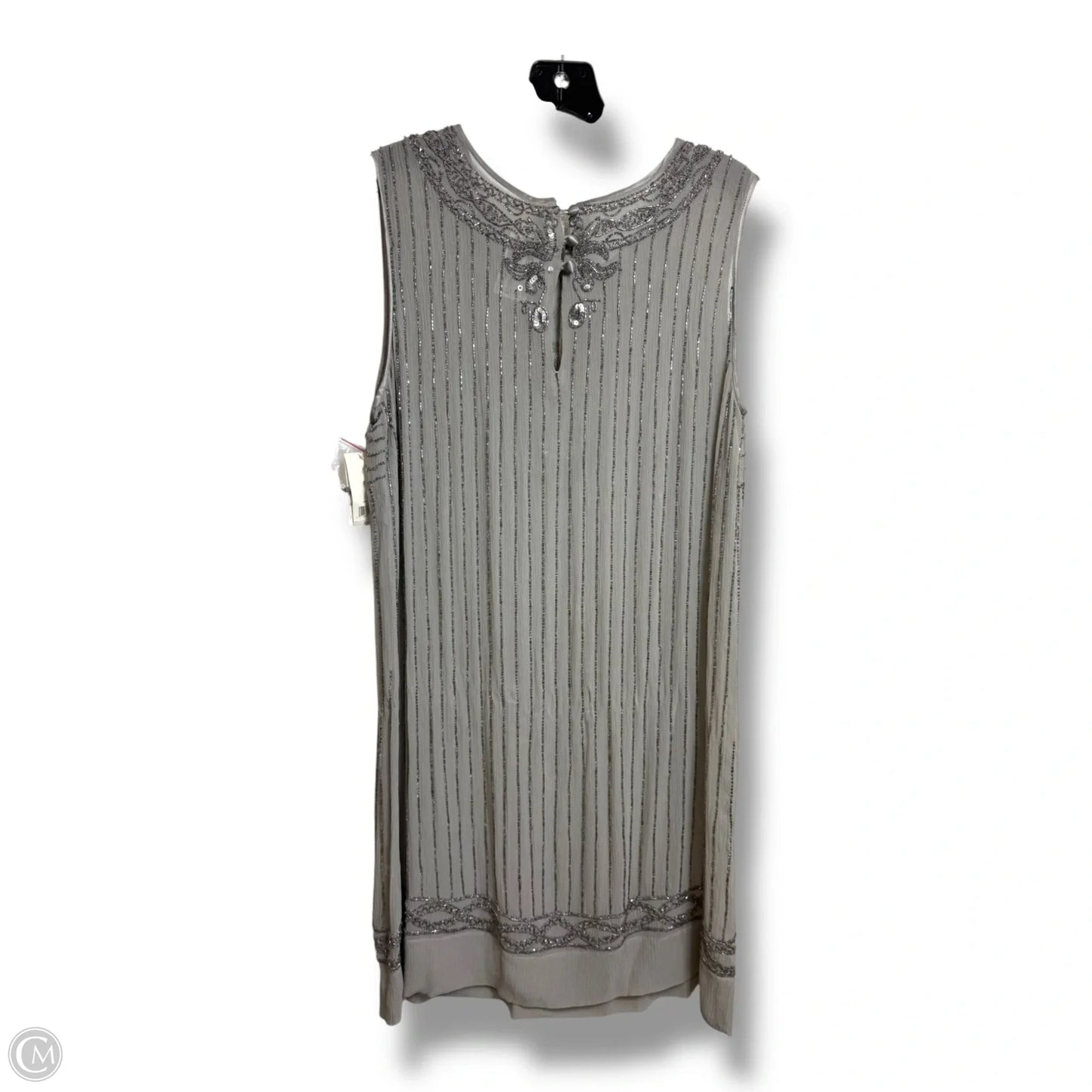 Dress Party Midi By Banana Republic In Silver, Size: 14