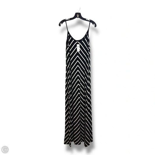 Dress Casual Maxi By Banana Republic In Black & White, Size: M