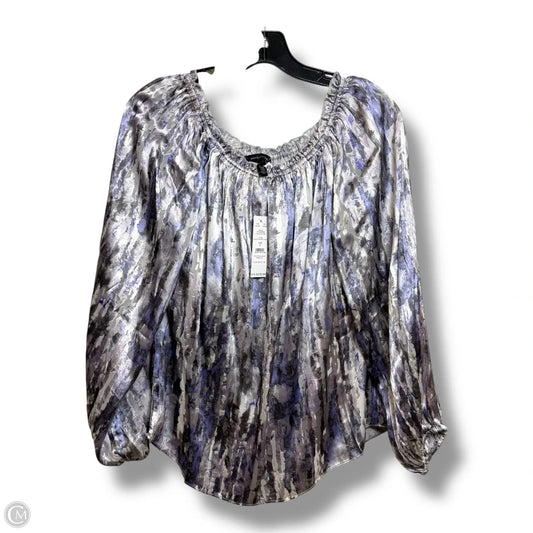 Top Long Sleeve By White House Black Market In Purple, Size: S