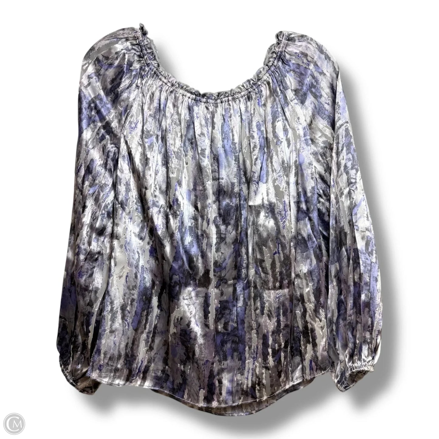 Top Long Sleeve By White House Black Market In Purple, Size: S