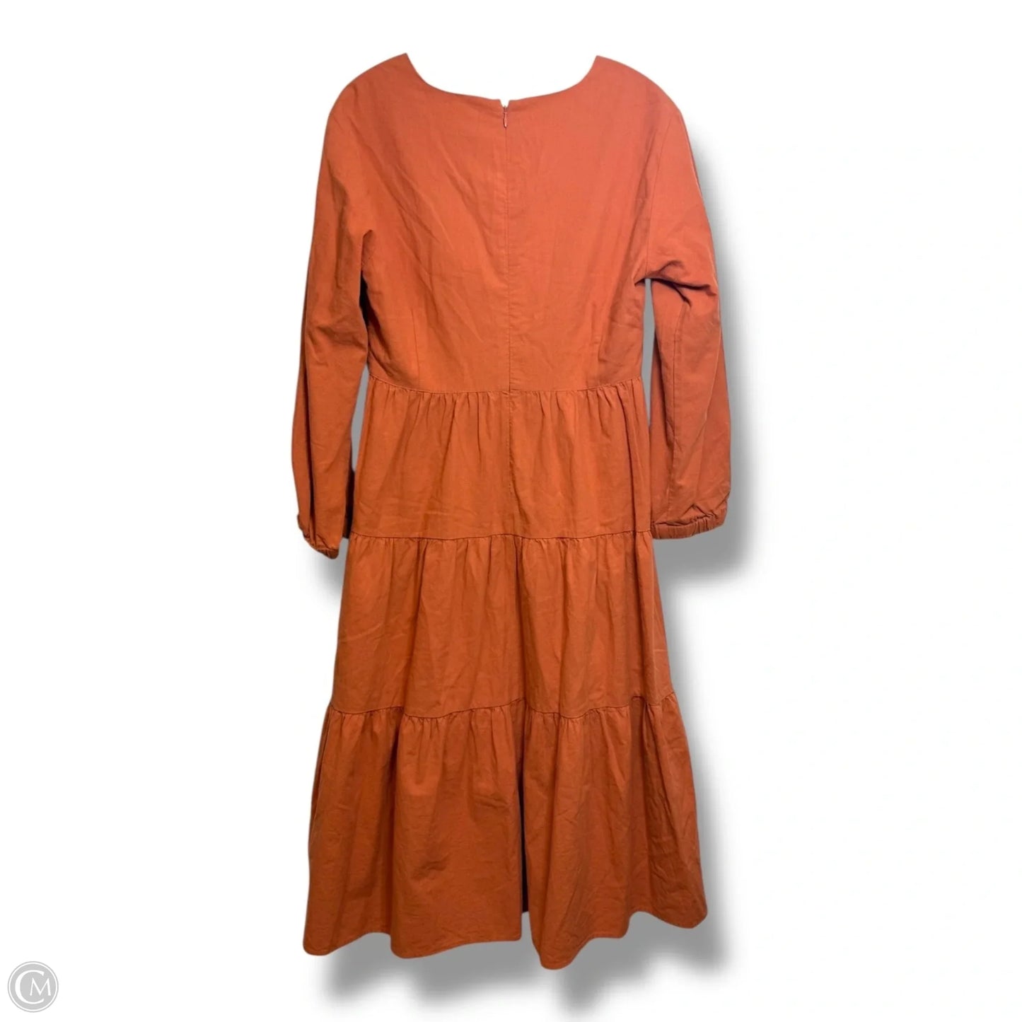 Dress Casual Maxi By Madewell In Orange, Size: 6