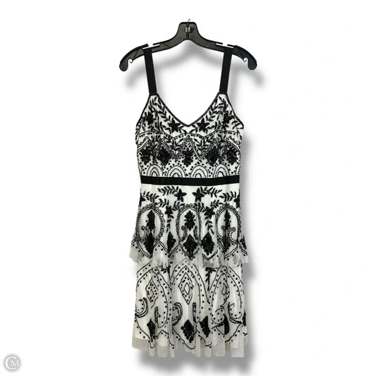 Dress Party Short By Adrianna Papell In Black & White, Size: 6