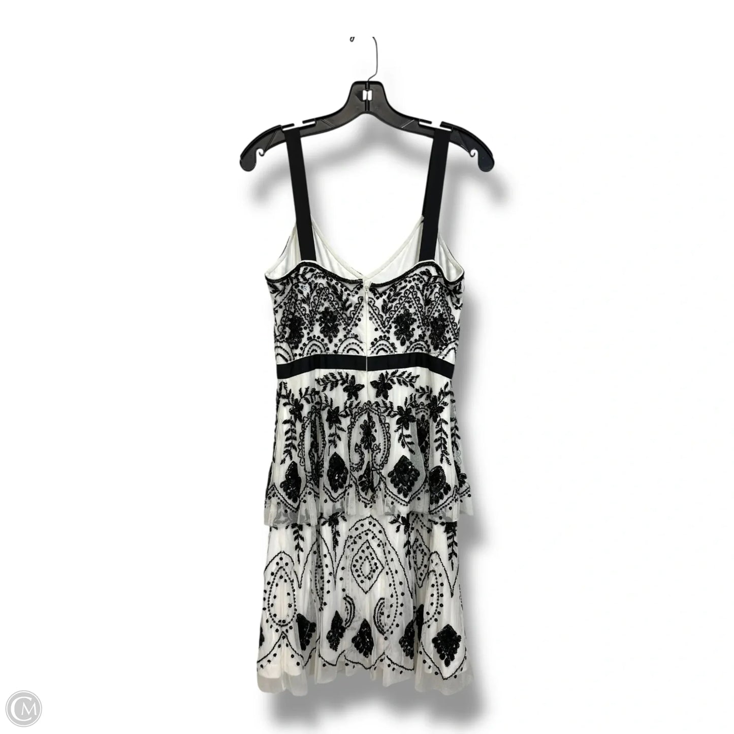 Dress Party Short By Adrianna Papell In Black & White, Size: 6