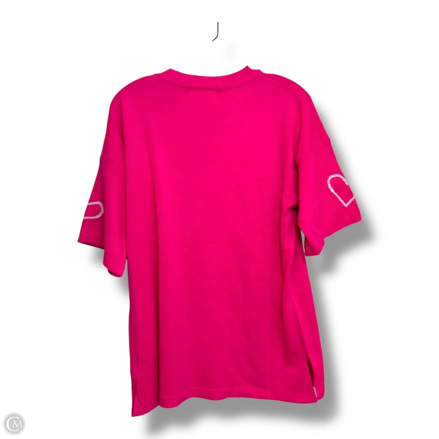 Short sleeve Sweater By Clothes Mentor In Pink, Size: S