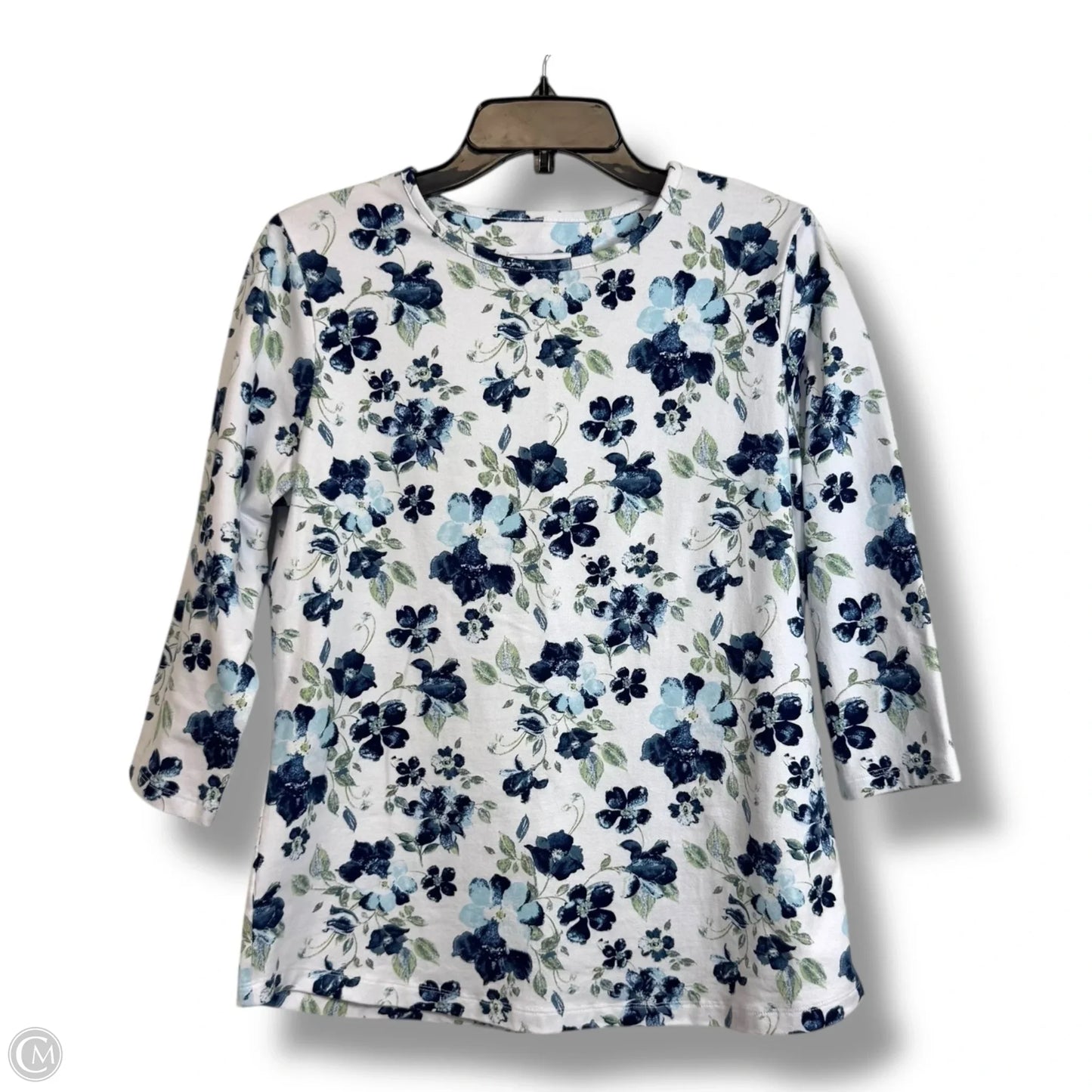 Top Long Sleeve By D&co. In White, Size: S