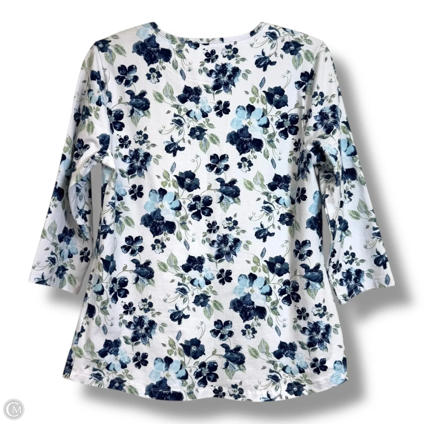 Top Long Sleeve By D&co. In White, Size: S