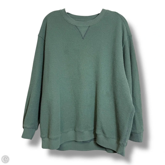 Top Long Sleeve Basic By Aerie In Green, Size: L