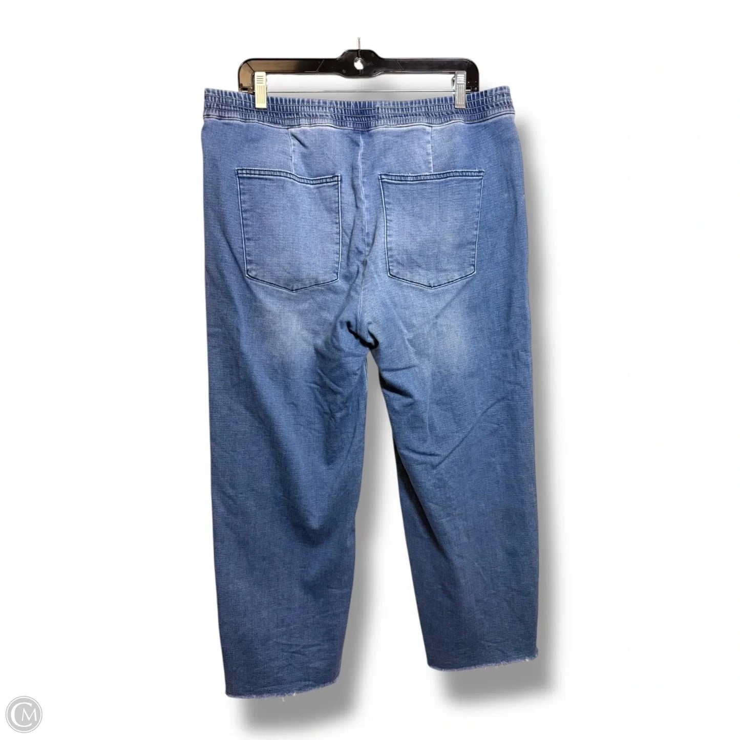 Jeans Wide Leg By Liverpool In Blue Denim, Size: 12