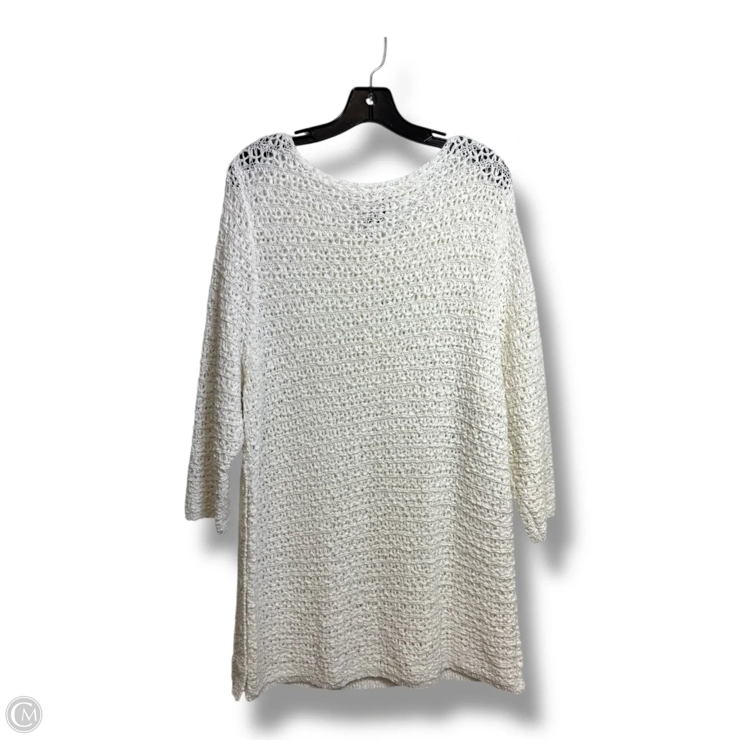 Tunic 3/4 Sleeve By J. Jill In White, Size: L P
