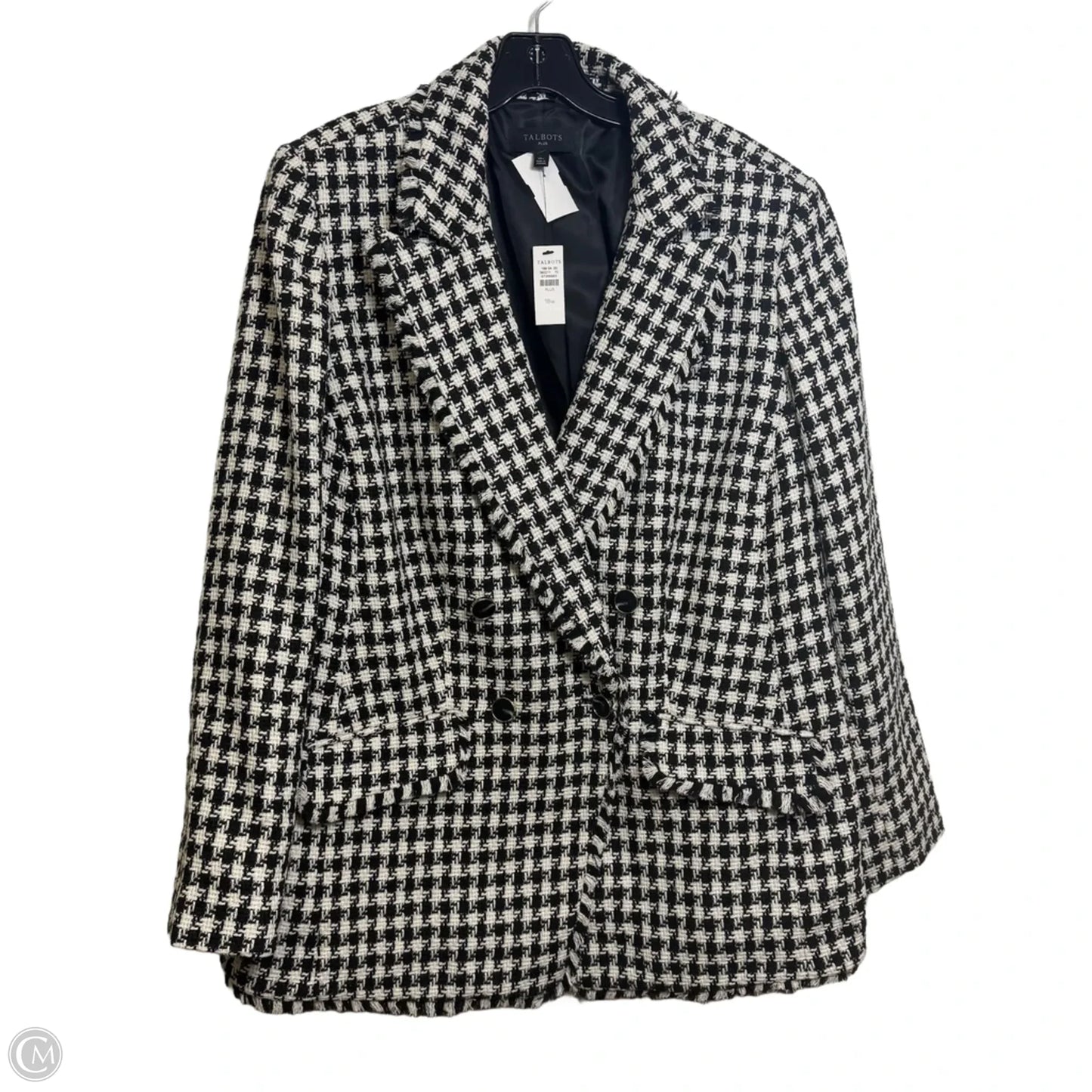 Skirt Set 2pc By Talbots In Black & White, Size: 1x