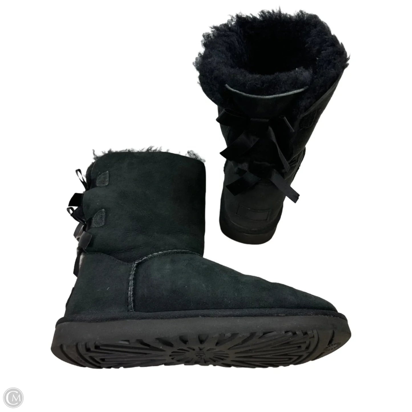 Bailey bow Boots Designer By Ugg In White, Size: 8