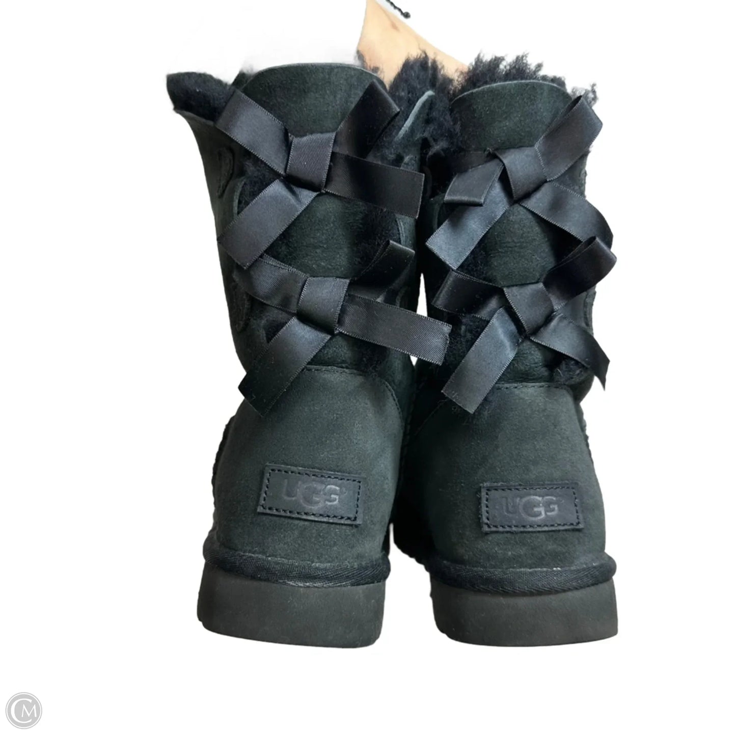 Bailey bow Boots Designer By Ugg In White, Size: 8