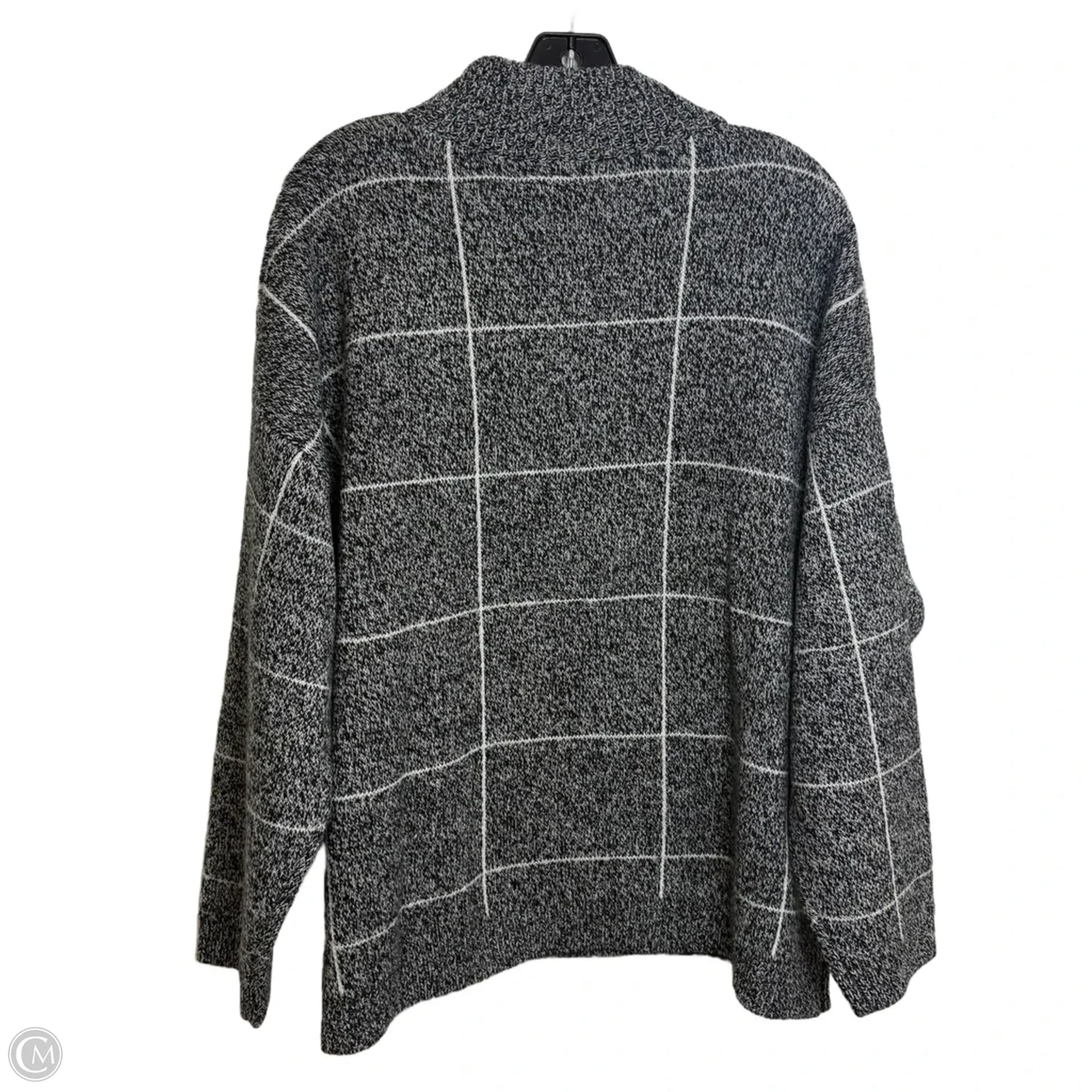 Sweater By Clothes Mentor In Black & White, Size: 3x