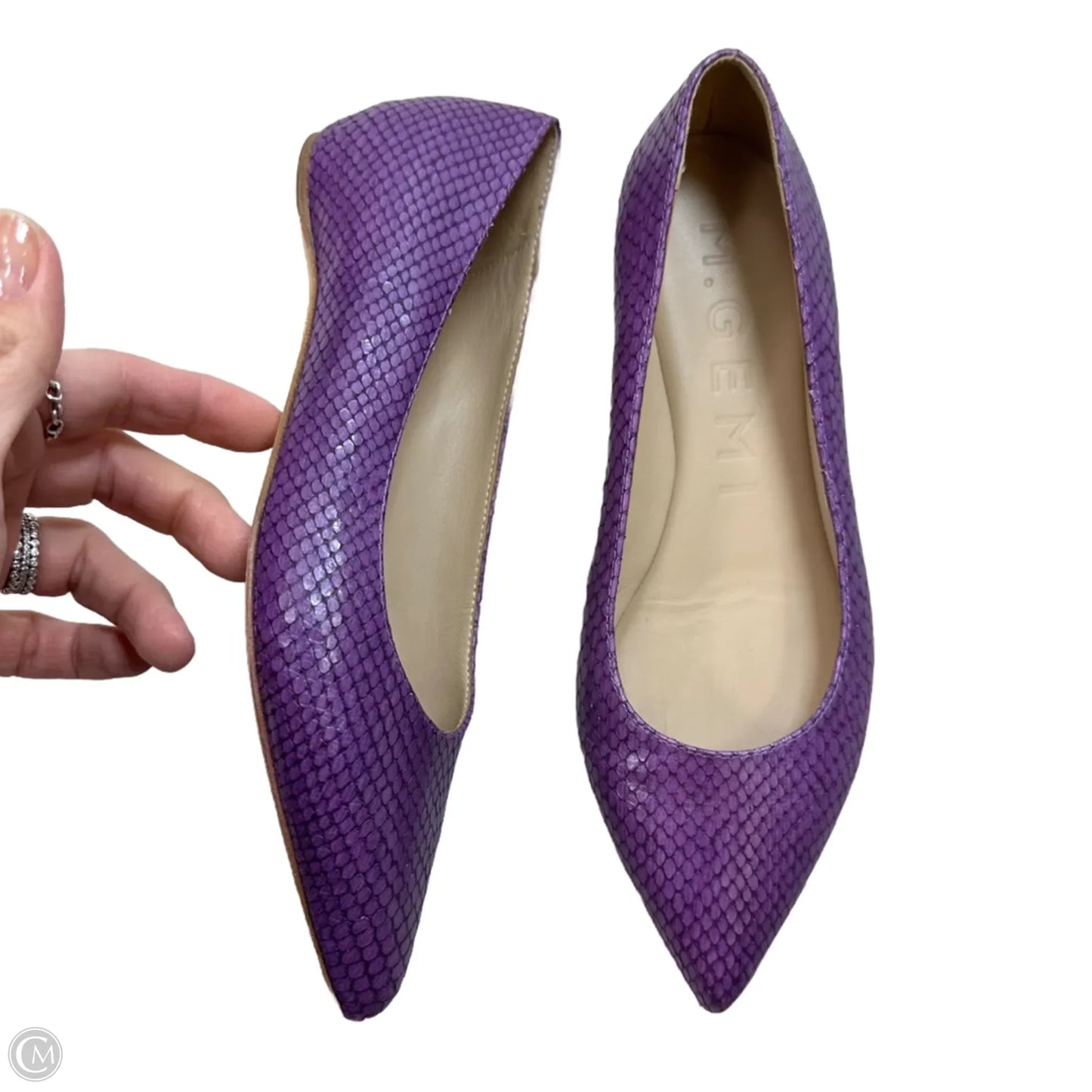 Shoes Designer By M. Gemi In Purple, Size: 7