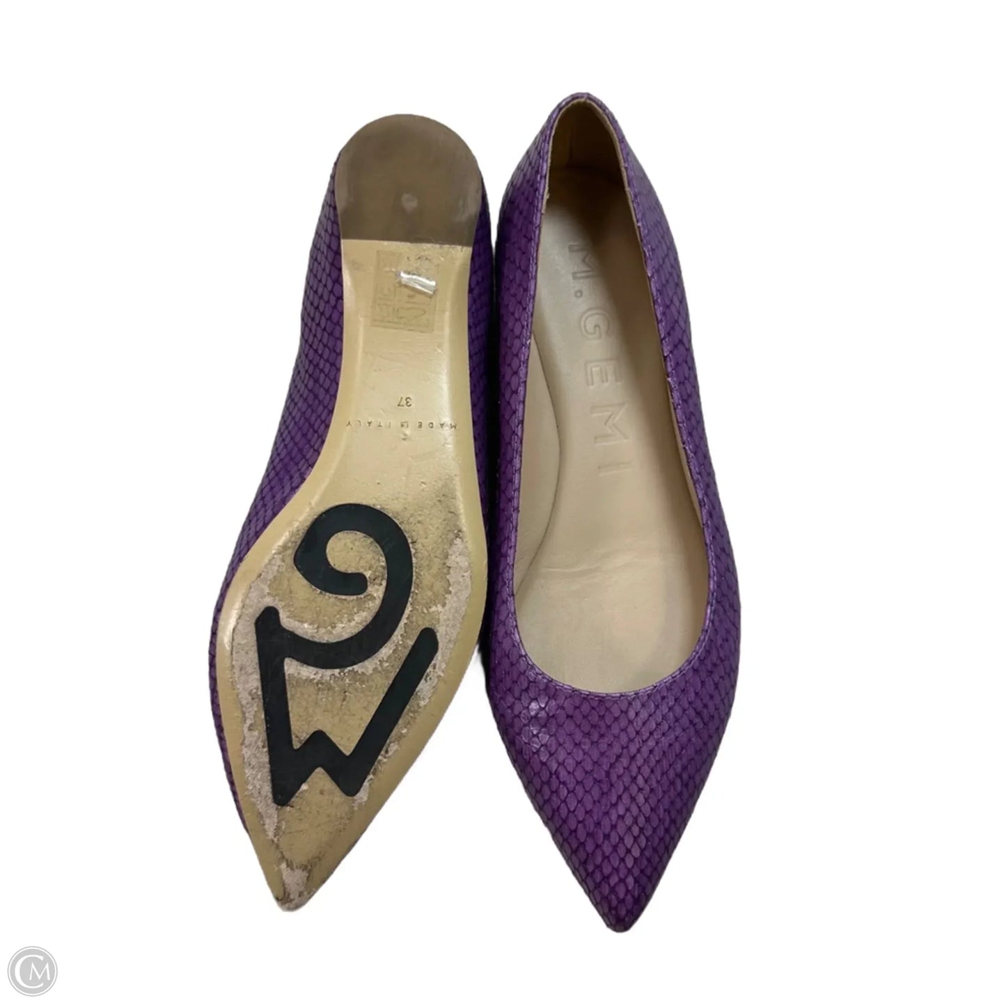 Shoes Designer By M. Gemi In Purple, Size: 7