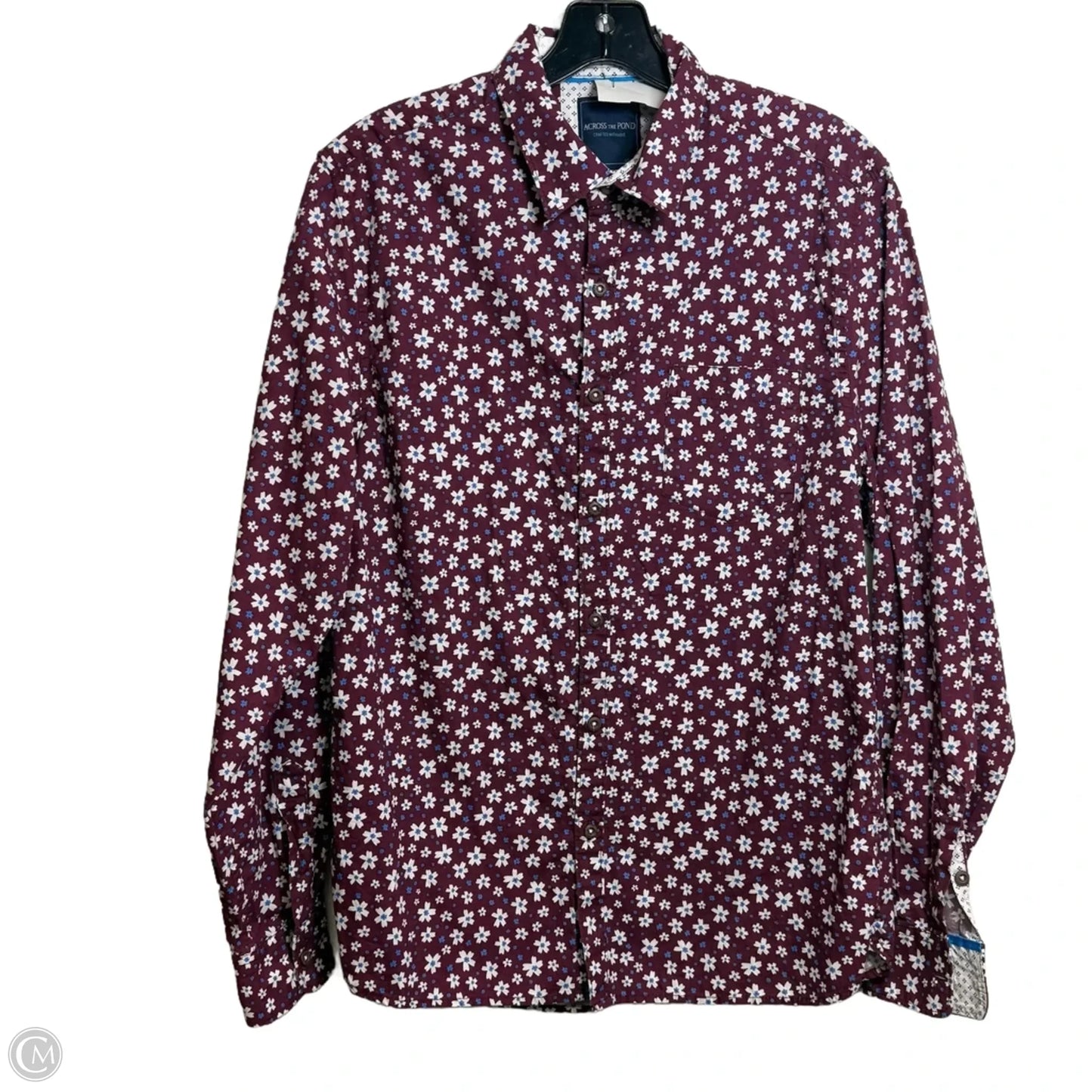 Top Long Sleeve By Clothes Mentor In Red, Size: M