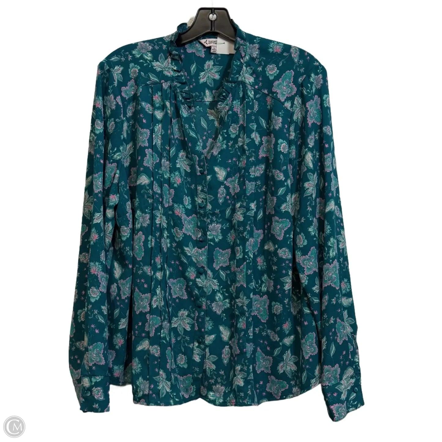 Top Long Sleeve By Nanette By Nanette Lepore In Tortoise Shell Print, Size: Xl