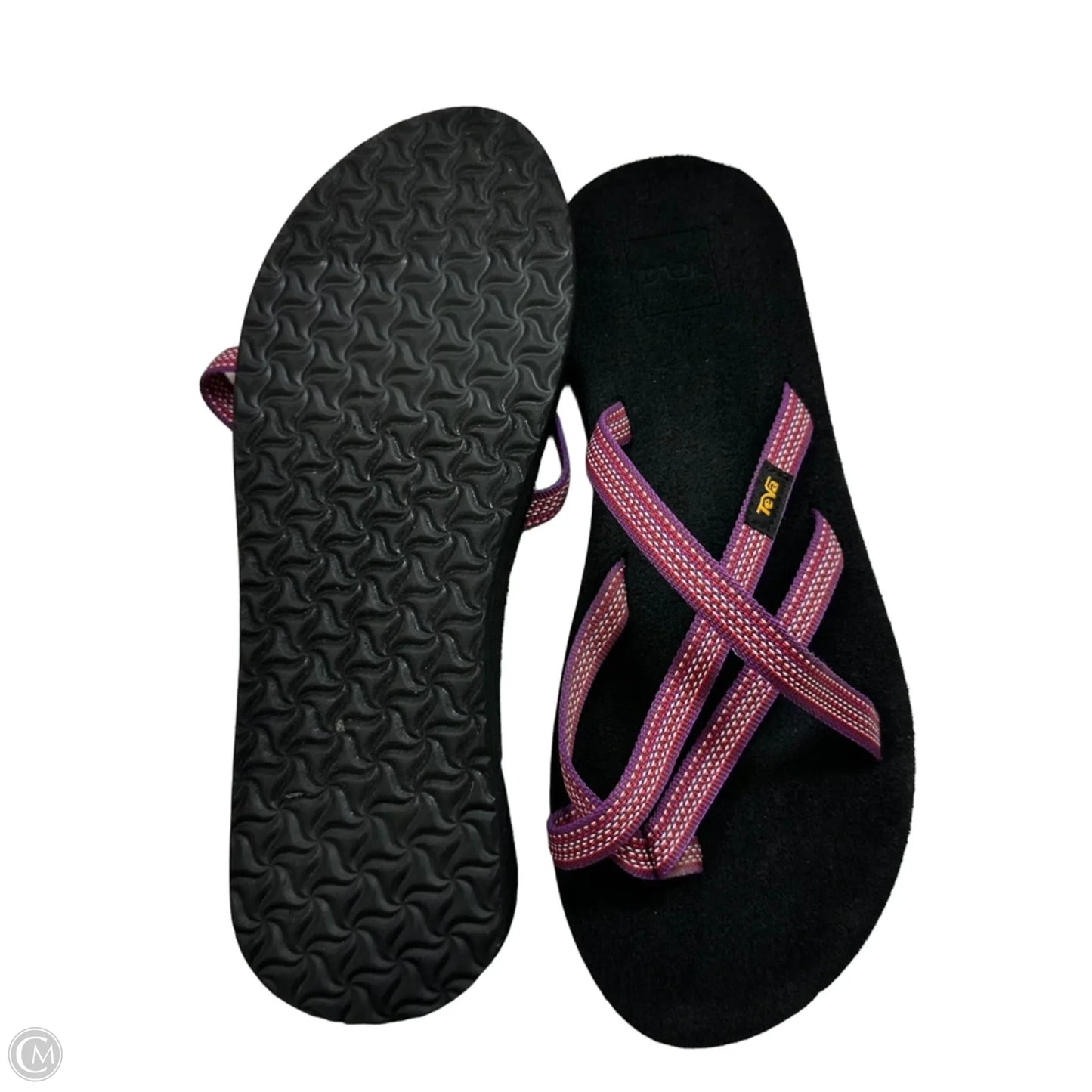 Sandals Flip Flops By Teva In Pink, Size: 9