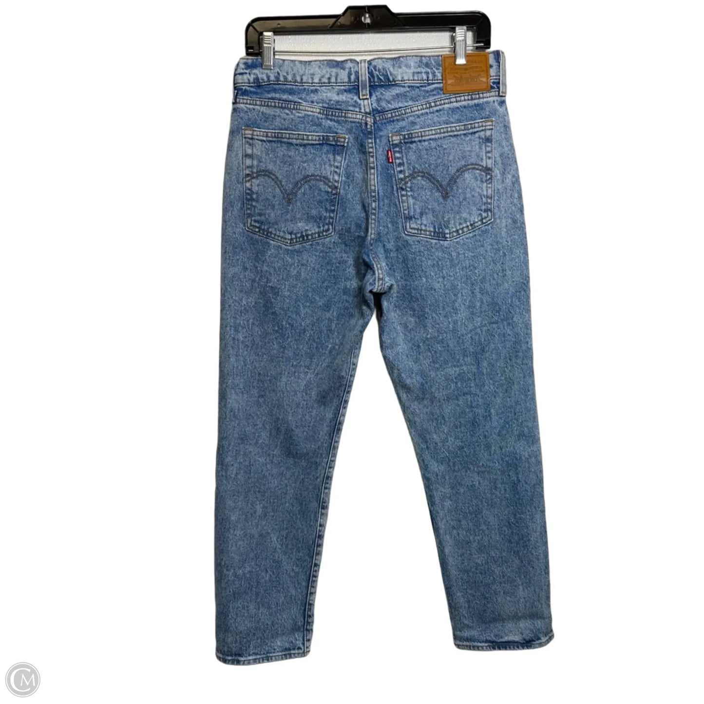 Jeans Straight By Levis In Blue Denim, Size: 10
