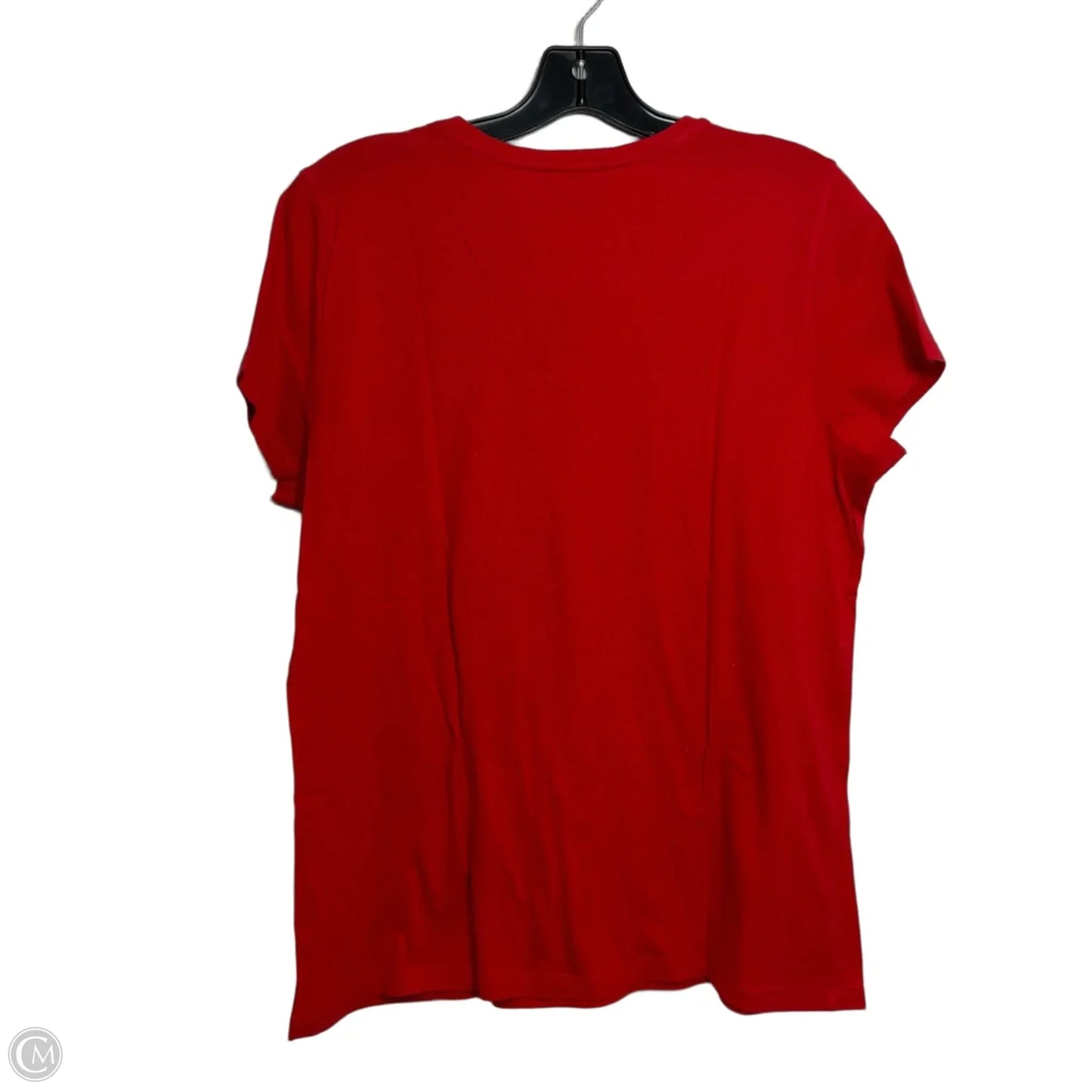 Top Short Sleeve By Lauren By Ralph Lauren In Red, Size: Xl