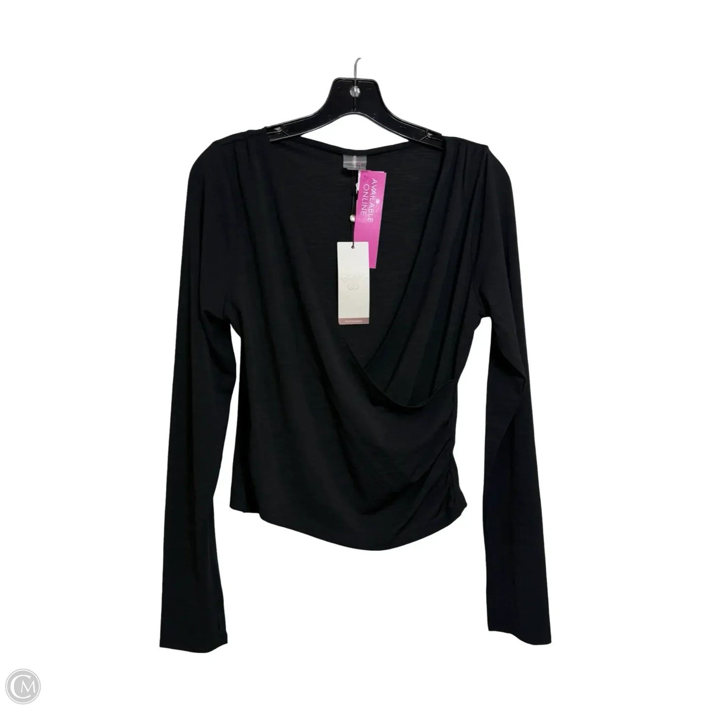 Top Long Sleeve By Calia In Black, Size: L