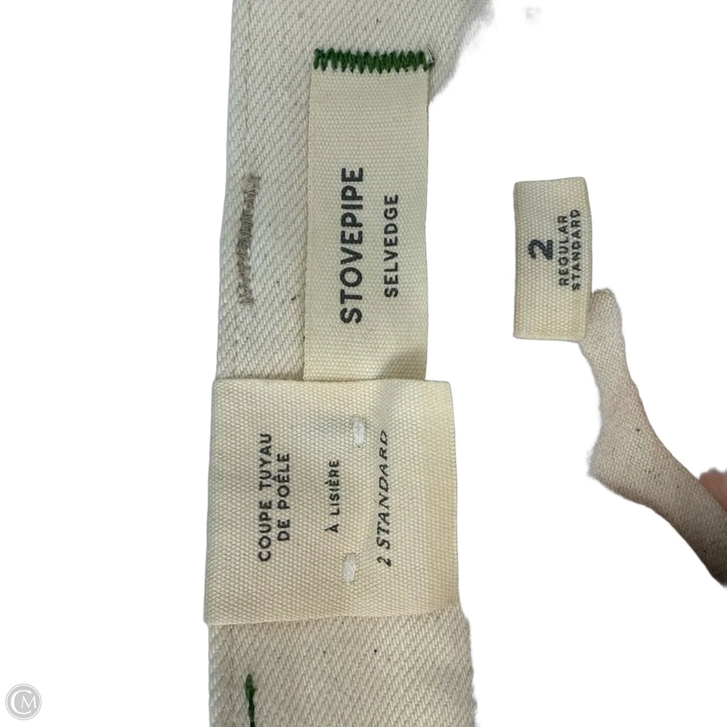 Stovepipe Jeans Straight By Ae77 In Ivory, Size: 2