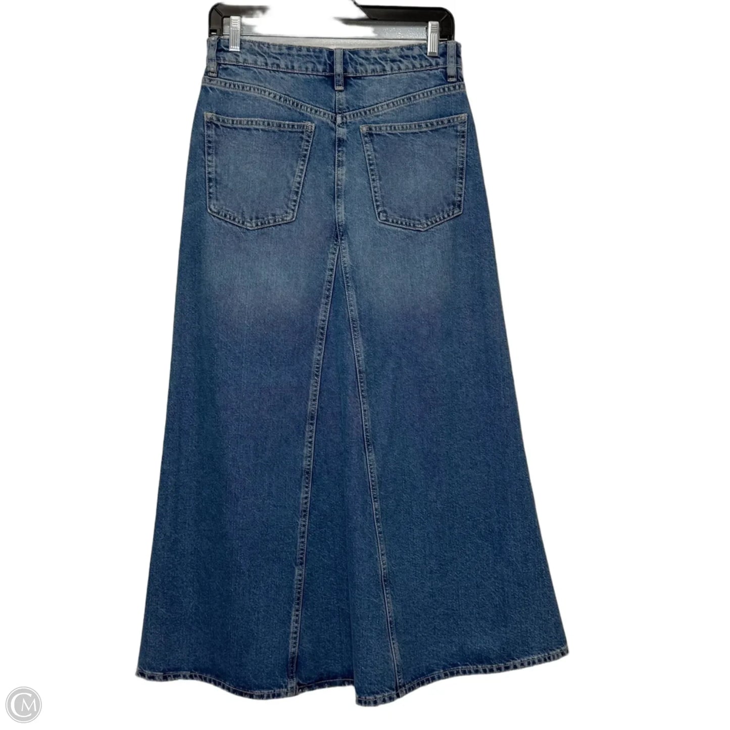 Skirt Maxi By Zara In Blue Denim, Size: S