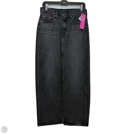 Skirt Maxi By Levis In Black Denim, Size: 26