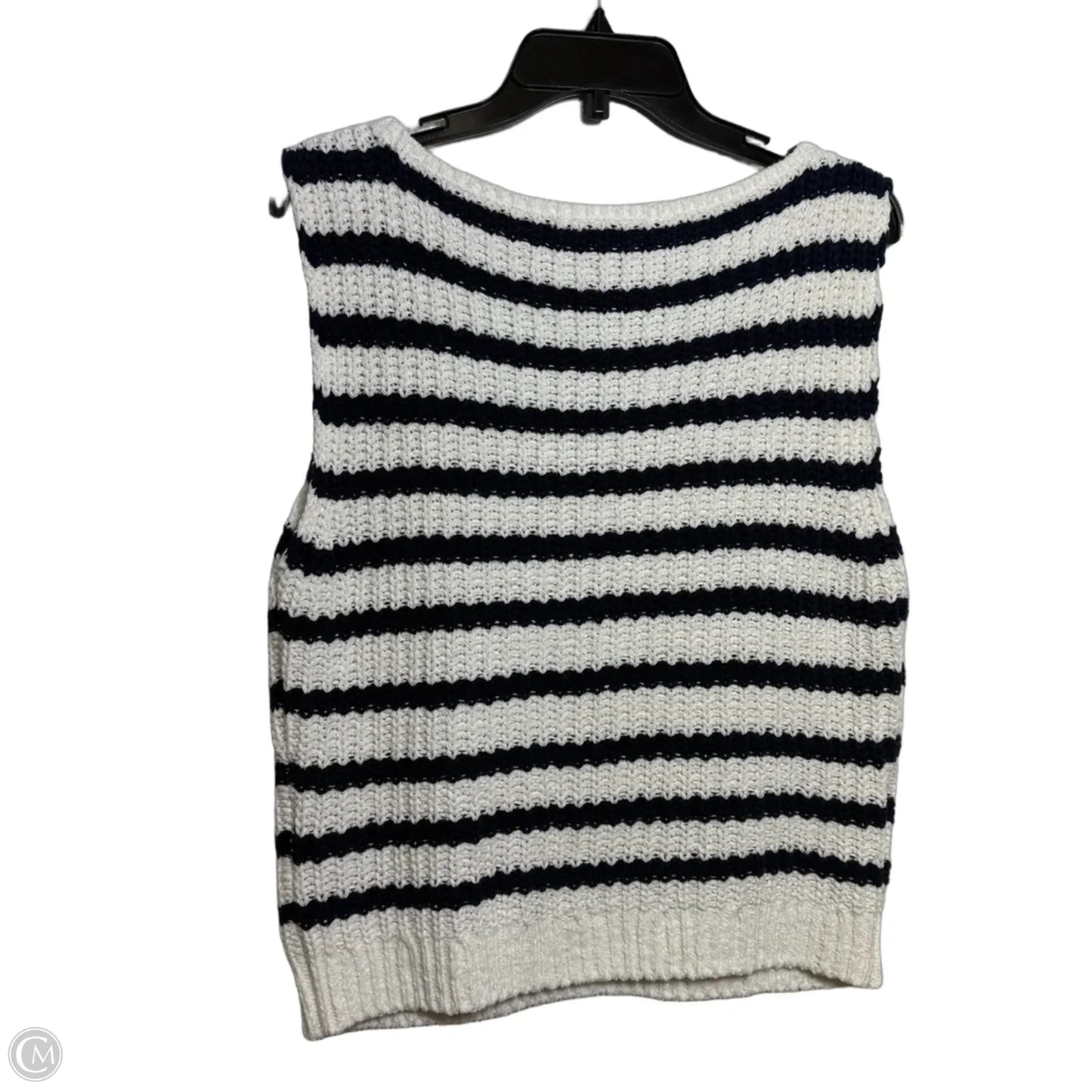 Top Sleeveless By Abercrombie And Fitch In Striped Pattern, Size: M