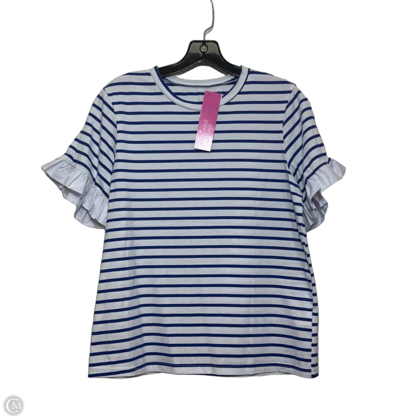 Top Short Sleeve By Clothes Mentor In Striped Pattern, Size: M