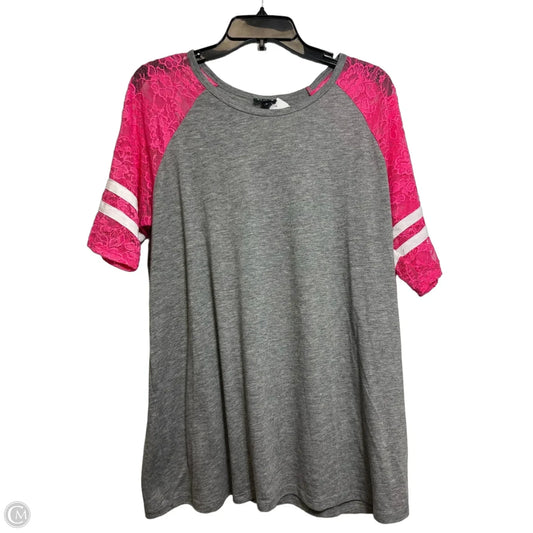 Top Short Sleeve By Torrid In Grey, Size: 2x