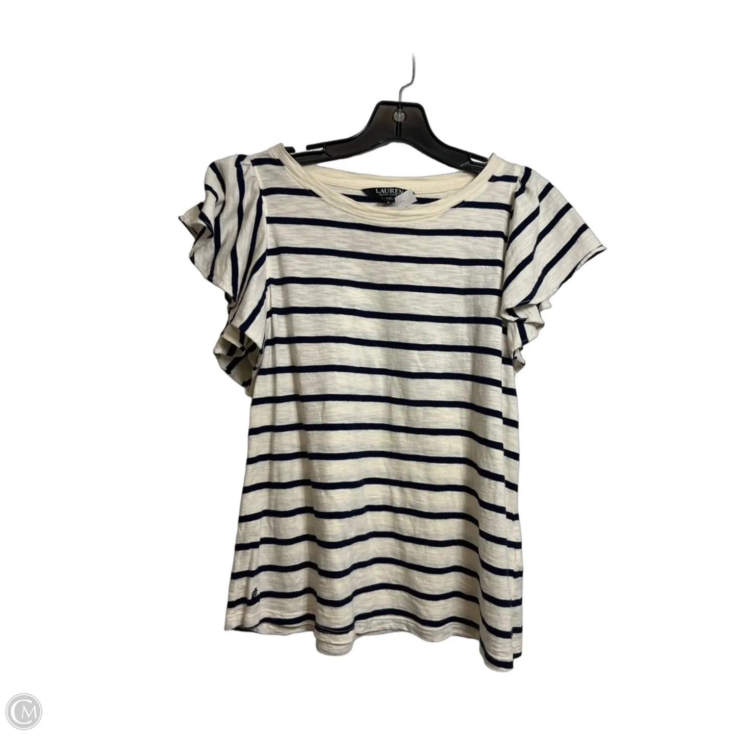 Top Sleeveless By Lauren By Ralph Lauren In Striped Pattern, Size: S