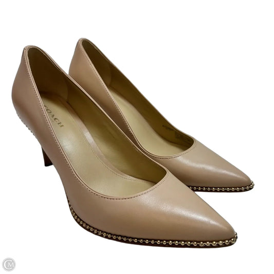 Shoes Designer By Coach In Tan, Size: 8.5