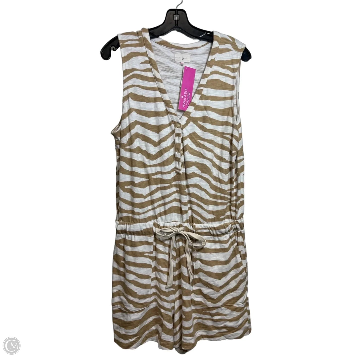 Romper By Lou And Grey In Tan & White, Size: M