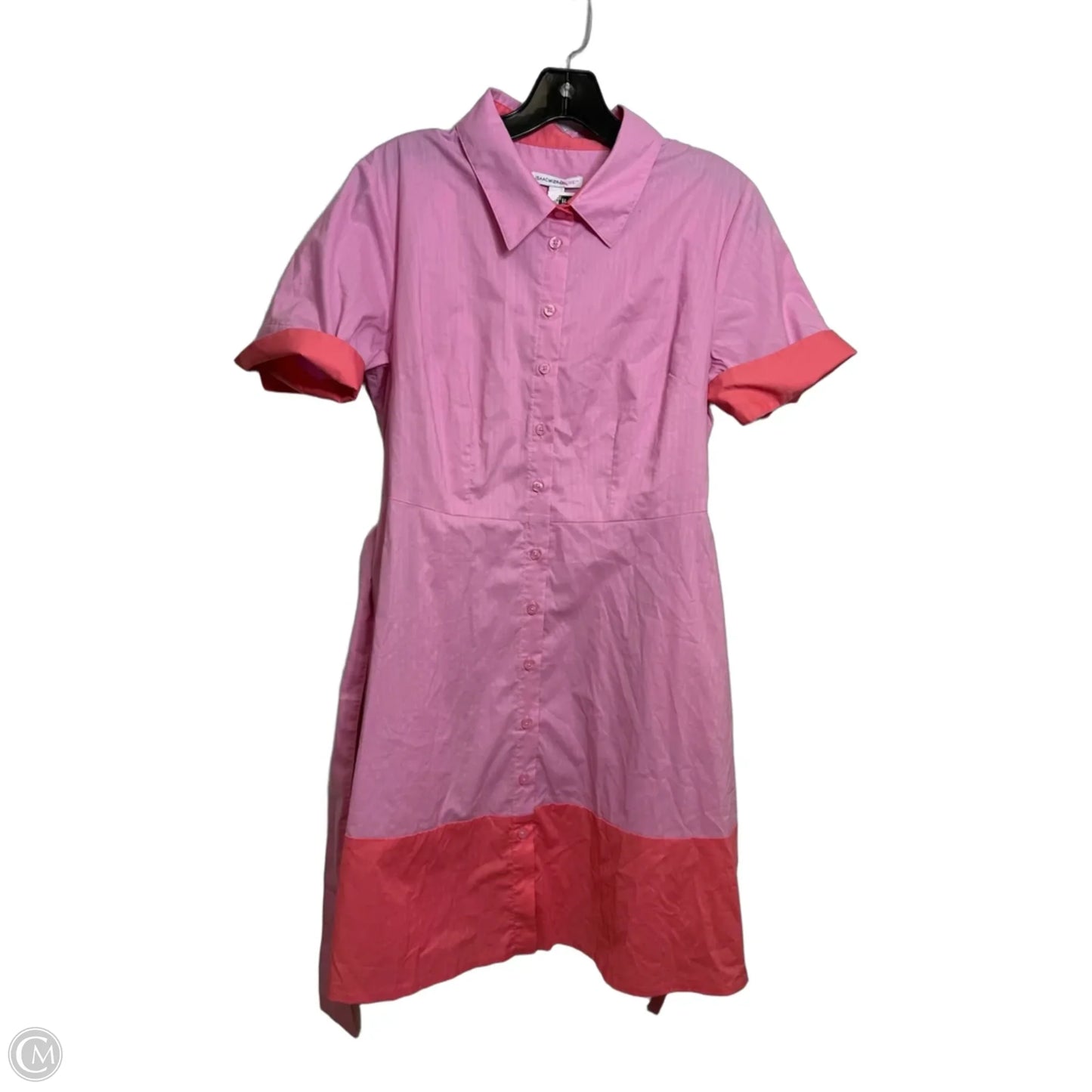 Dress Casual Maxi By Isaac Mizrahi Live Qvc In Pink & Red, Size: 8