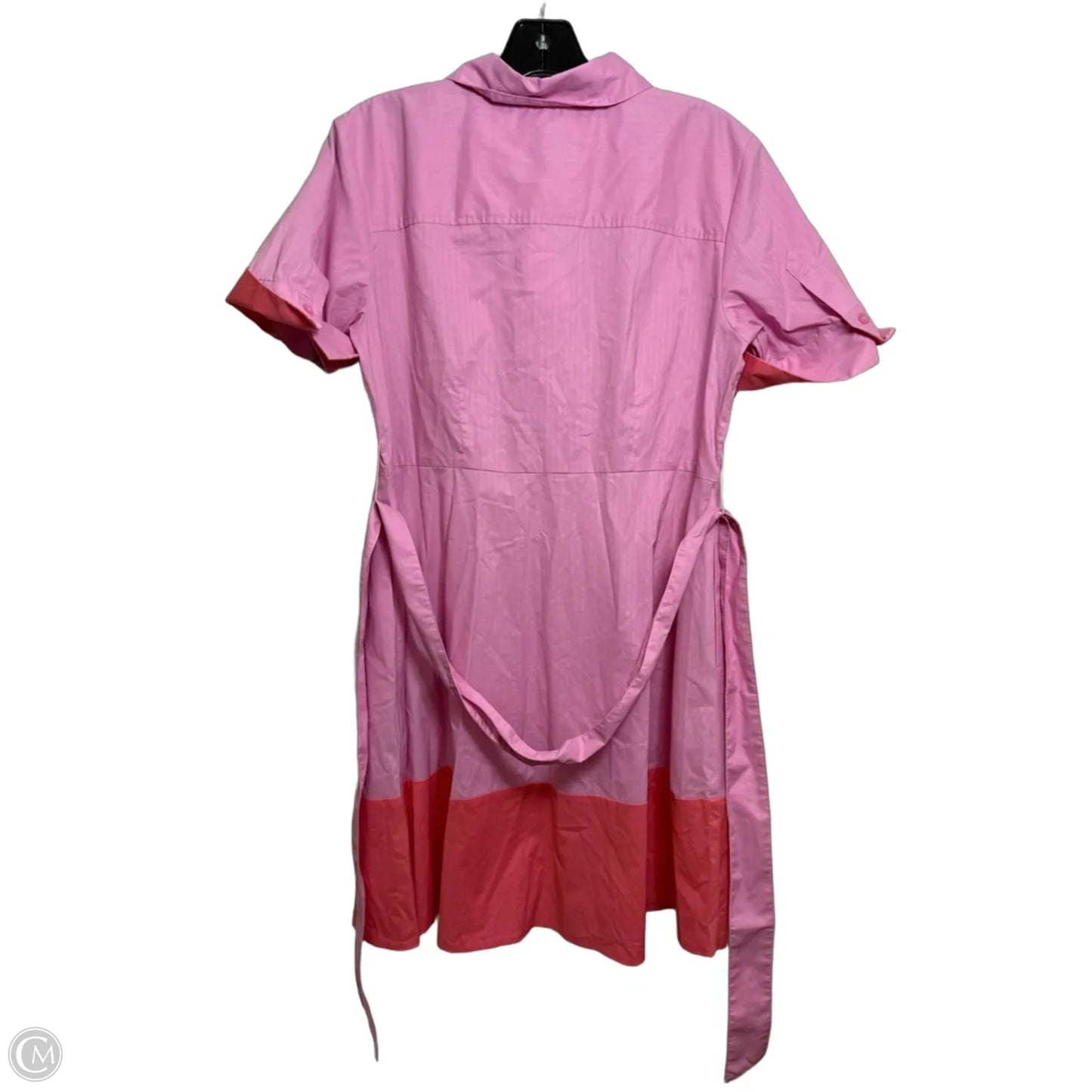 Dress Casual Maxi By Isaac Mizrahi Live Qvc In Pink & Red, Size: 8