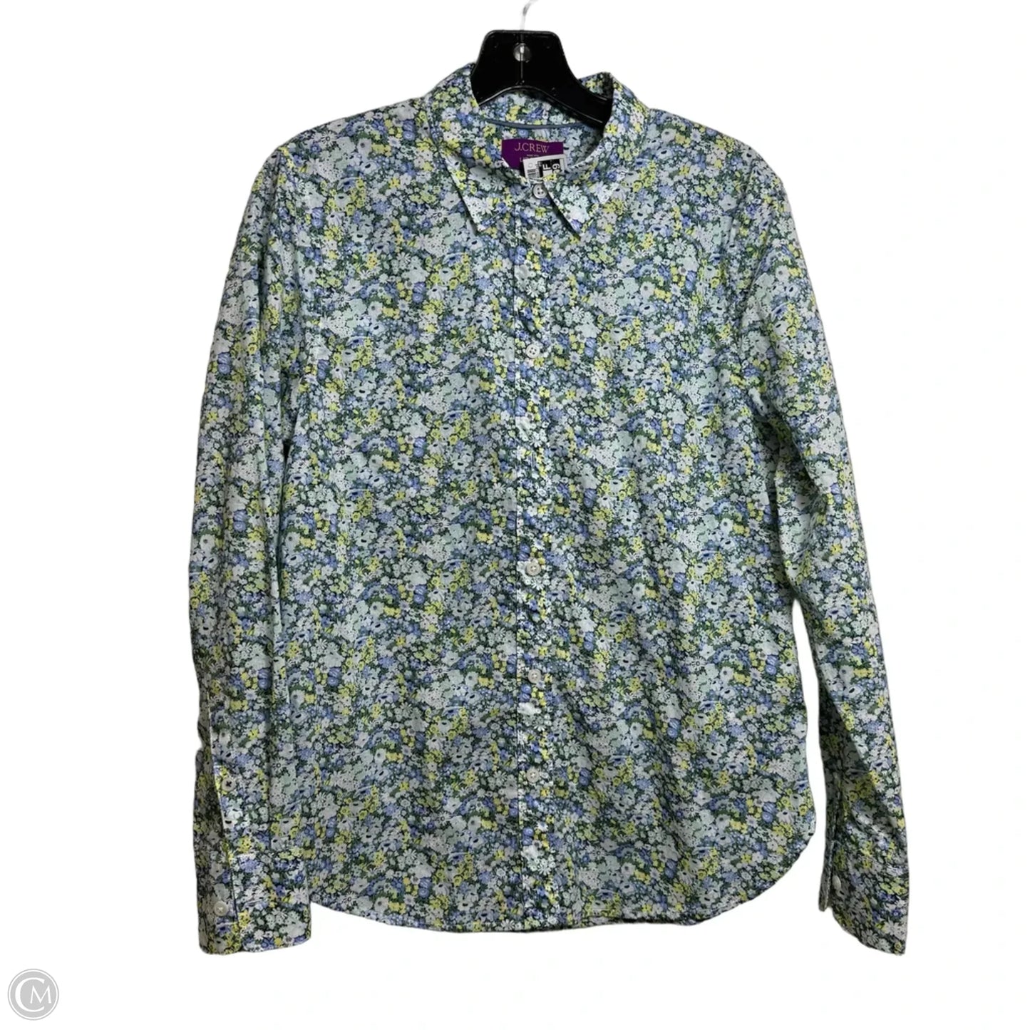 Top Long Sleeve By J. Crew In Floral Print, Size: M